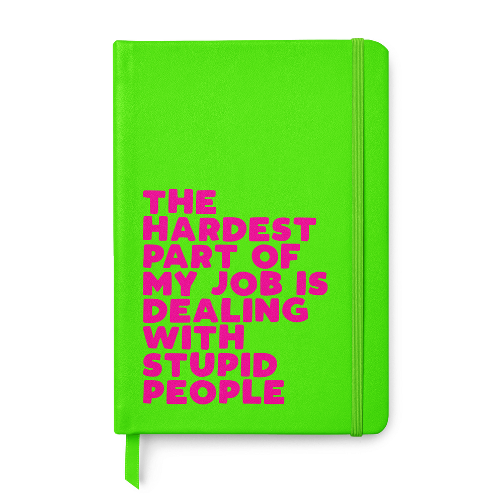 Stupid People Leather Style Notebook #6 image